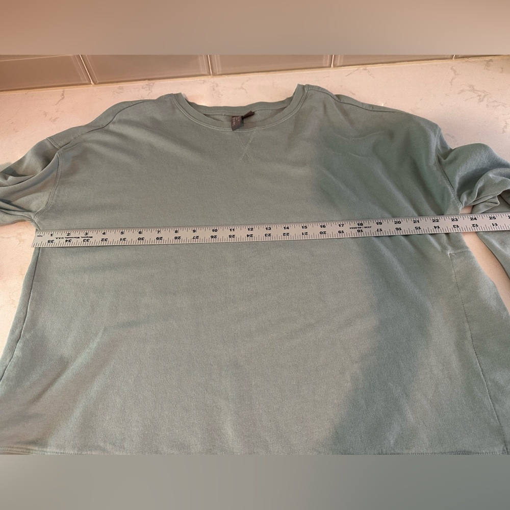 Sweaty Betty After Class Sweatshirt. Size 12 Sage Green. - Picture 12 of 14